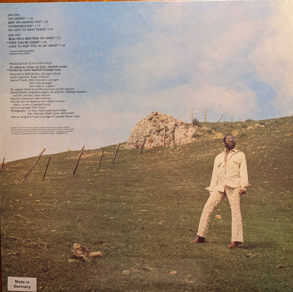 Curtis Mayfield ‎– Roots (1971) - New LP Record 2021 Curtom/Rhino Europe Import Orange Vinyl - Soul