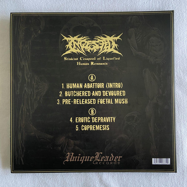 Ingested ‎– Stinking Cesspool Of Liquefied Human Remains (2007) - New 10" EP Record 2021 Unique Leader USA Green & Black Vinyl & CD - Death Metal - Shuga Records
