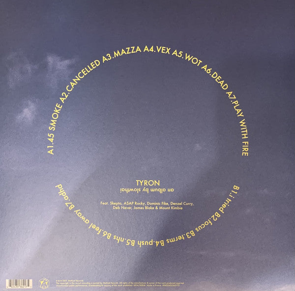slowthai ‎– TYRON - New LP Record 2021 Method France Import Vinyl - Hip Hop / Grime