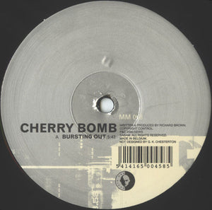 Cherry Bomb - Bursting Out - VG+ 12" Single 2000 Belguim - Tech-House