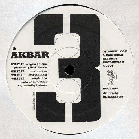 Akbar – WHAT IF / TOO DIVINE - New 12" Single Record 2005 Subway Hip Hop USA Vinyl - Hip Hop