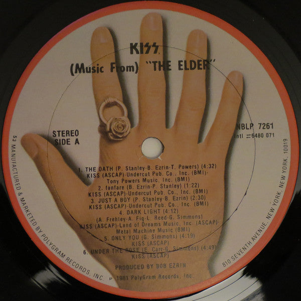 Kiss – (Music From) The Elder - Mint- LP Record 1981 Casablanca USA Vinyl - Hard Rock