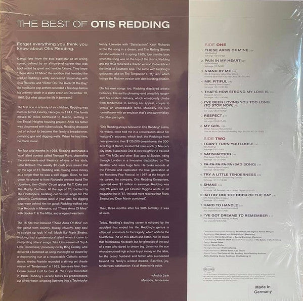 Otis Redding - The Best Of Otis Redding - New LP Record 2020 Rhino German Import Mono Vinyl - Soul / Funk - Shuga Records