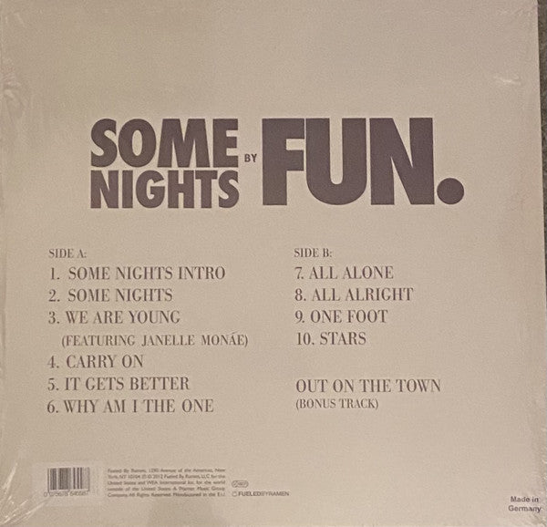 Fun. ‎– Some Nights - New LP Record 2021 Fueled By Ramen USA Silver Vinyl & CD - Indie Rock / Pop Rock