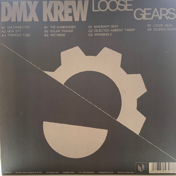 DMX Krew ‎– Loose Gears - New 2 LP Record 2021 Hypercolour UK Import Vinyl - Electro / House / Techno