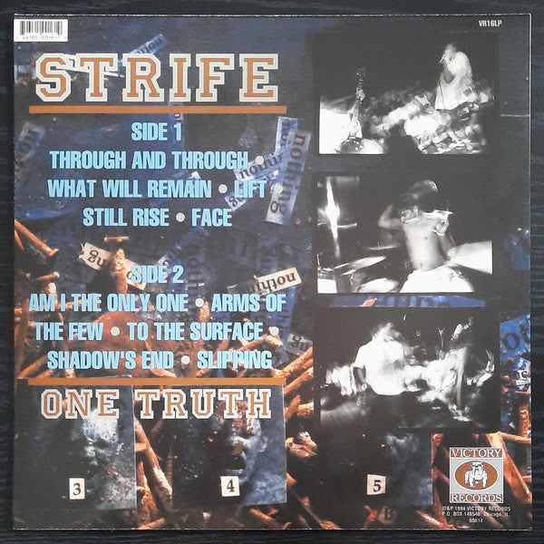 Strife ‎– One Truth (1994) - New LP Record 2015 Victory Black Vinyl, Poster, Insert & Download - Hardcore - Shuga Records
