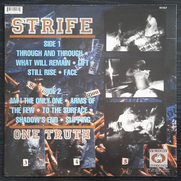 Strife ‎– One Truth (1994) - New LP Record 2015 Victory Black Vinyl, Poster, Insert & Download - Hardcore