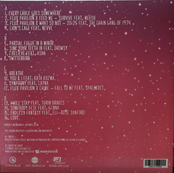 Flux Pavilion ‎– .wav - New LP Record 2021 Circus UK Import Vinyl - Electronic / Electro House / Synth-pop / Dance-pop - Shuga Records