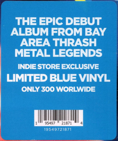 Forbidden ‎– Forbidden Evil (1988) - New LP Record 2021 Combat USA Blue Vinyl - Thrash / Power Metal - Shuga Records