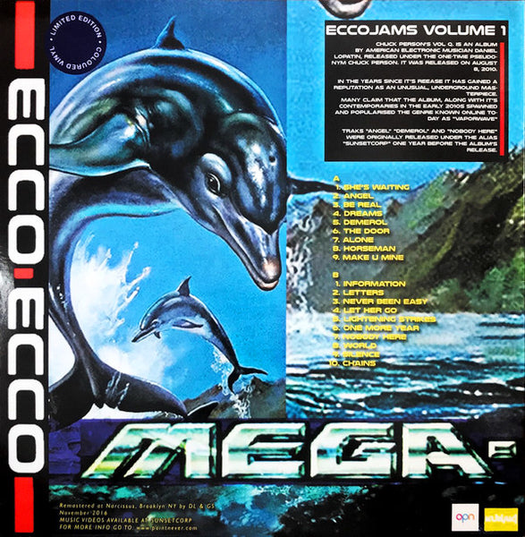 Chuck Person ‎– Chuck Person's Eccojams Vol. 1 (2010) - New LP Record 2021 Europe Import Blue Vinyl - Electronic / Vaporwave - Shuga Records