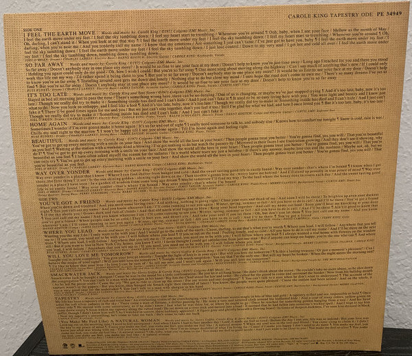 Carole King ‎– Tapestry (1971) - New LP Record 2021 Ode Epic Walmart Exclusive Gold Vinyl - Soft Rock / Pop Rock - Shuga Records