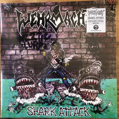 Wehrmacht – Shark Attack (1987) - New LP Record 2021 Hammerheart Netherlands Silver vinyl - Thrash / Hardcore