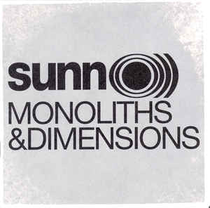 Sunn O))) - Monoliths and Dimensions - New Vinyl 2015 Southern Lord 2-LP Gatefold Deluxe Reissue - Drone Metal / Ambient / Doom