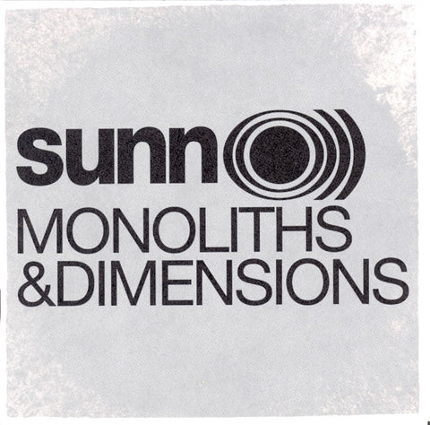 Sunn O))) - Monoliths and Dimensions - New Vinyl Record 2015 Southern Lord 2-LP Gatefold Deluxe Limited Edition Reissue of 1000 on Clear Vinyl - Drone Metal / Ambient / Doom