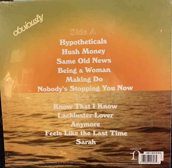Lake Street Dive ‎– Obviously - New LP Record 2021 Nonesuch Europe Import White Vinyl & Download - Jazz / Soul - Shuga Records