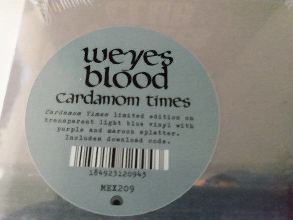 Weyes Blood ‎– Cardamom Times (2015) - New LP Record 2021 Mexican Summer USA Light Blue Transparent with Purple and Maroon Splatter Indie Exlcusive Vinyl & Download - Folk Rock