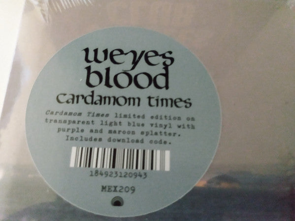 Weyes Blood ‎– Cardamom Times (2015) - New LP Record 2021 Mexican Summer USA Light Blue Transparent with Purple and Maroon Splatter Indie Exlcusive Vinyl & Download - Folk Rock - Shuga Records