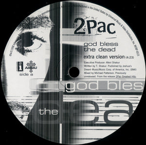 2Pac – God Bless The Dead - VG 12" USA 1998 Promo - Hip Hop - Shuga Records