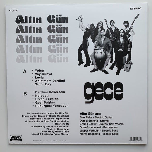 Altın Gün ‎– Gece (2019) - New LP Record 2021 ATO USA Blue Sky Vinyl & Download - Psychedelic Rock / Folk - Shuga Records