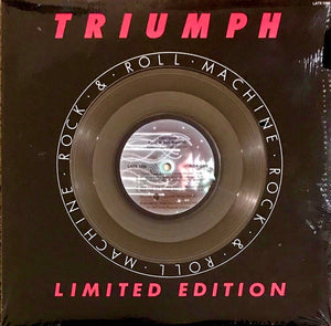 Triumph – Rock & Roll Machine - VG+ LP Record 1977 Attic Canada Silver Metal Vinyl - Arena Rock / Classic Rock - Shuga Records