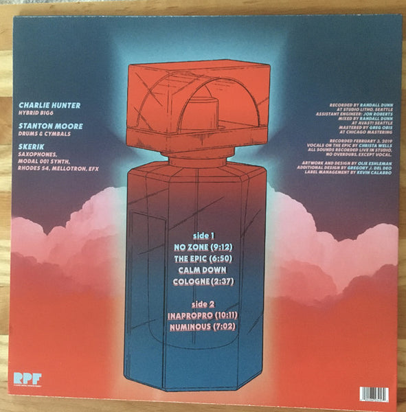 Garage A Trois ‎– Calm Down Cologne - New LP Record 2021 Royal Potato Family USA Blue & Red Splatter Vinyl & Download - Free Jazz / Free Improvisation / Free Funk - Shuga Records