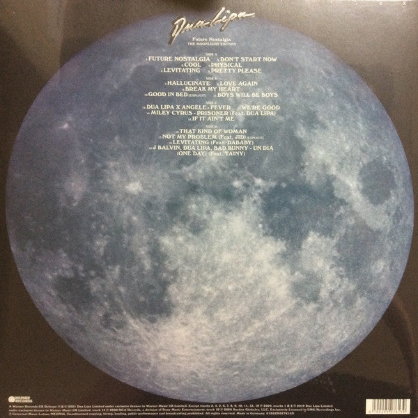 Dua Lipa ‎– Future Nostalgia (The Moonlight Edition) - New 2 LP Record 2021 Warner Europe Vinyl - Pop / Synth-pop / Dance-pop