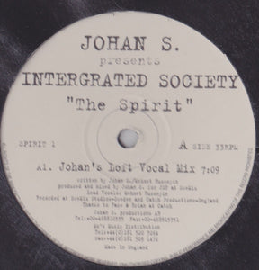 Johan S. Presents Intergrated Society – The Spirit - New 12" Single Record 1996 Sweat UK Vinyl - UK Garage / House