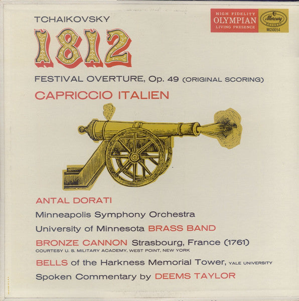 Antal Dorati - Tchaikovsky: 1812 Festival Overture - VG+ Stereo Mercury USA Classical - B16-007