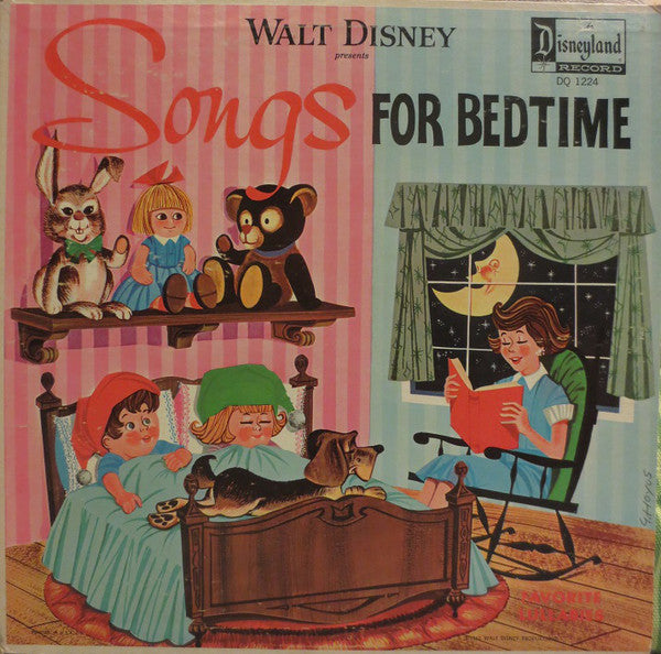Walt Disney Presents Songs For Bedtime - VG- 1964 USA - Children's - Shuga Records