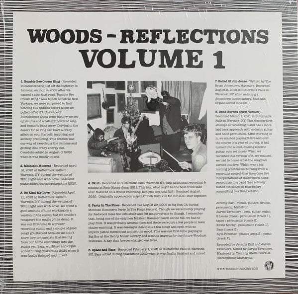 Woods – Reflections Vol. 1 (Bumble Bee Crown King) - New LP Record 2021 Woodist USA Vinyl - Rock - Shuga Records