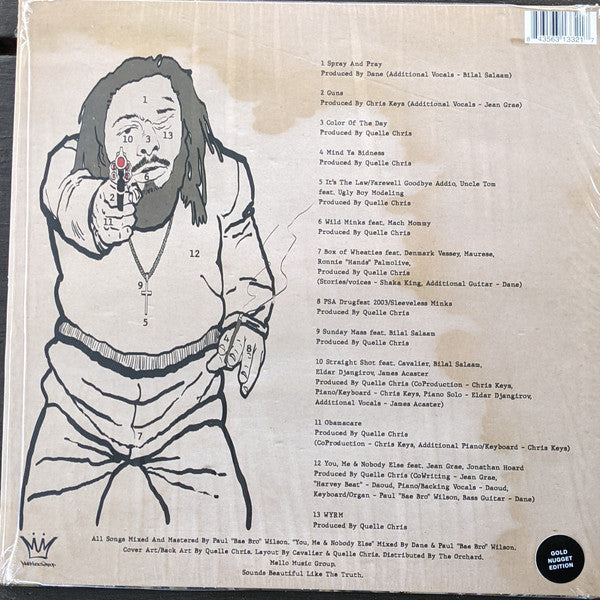 Quelle Chris ‎– Guns (2019) - New LP Record 2021 Mello Music Group USA Gold Nugget Vinyl - Hip Hop - Shuga Records