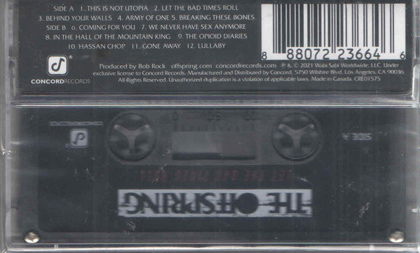 The Offspring ‎– Let The Bad Times Roll - New Cassette Album 2021 Concord USA Tape - Alternative Rock / Punk - Shuga Records