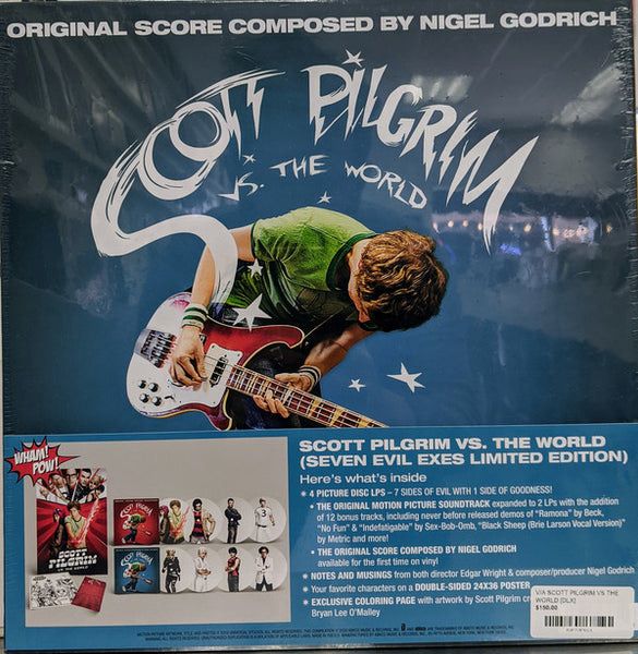 Various ‎- Scott Pilgrim Vs. The World (Original Motion Picture 2010) Seven Evil Exes - New 4 LP Record Box Set ABKCO USA Picture Disc Vinyl, Poster & Inserts - Soundtrack - Shuga Records