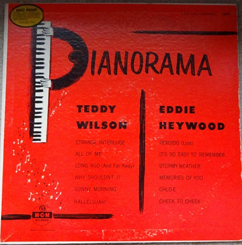 Teddy Wilson, Eddie Heywood – Pianorama - VG+ LP Record 1954 MGM USA Vinyl - Jazz
