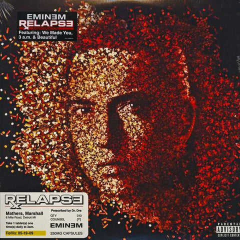 Eminem - Relapse - Mint- LP Record 2009 Aftermath USA Vinyl - Hip Hop