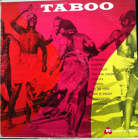 Subri Moulin & His Equatorial Rhythm Group – Taboo - VG+ LP Record 1959 Riviera USA Vinyl - World / Afro-Cuban / Folk