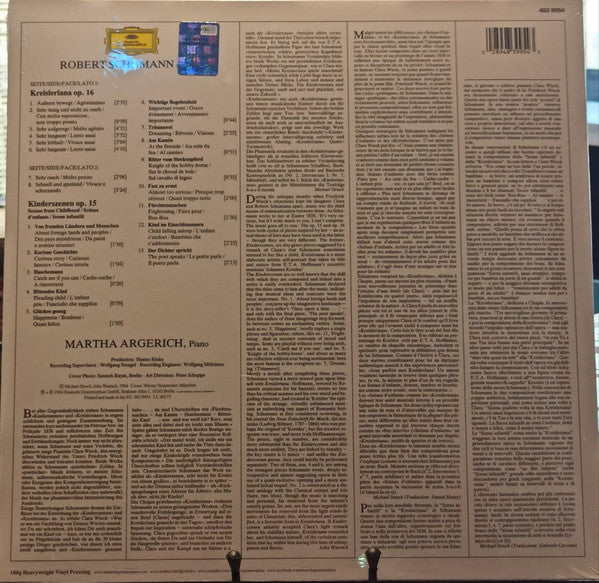Martha Argerich - Schumann ‎– Kinderszenen • Kreisleriana (1984) - New LP Record 2021 Deutsche Grammophon Europe Import 180 gram Vinyl - Classical