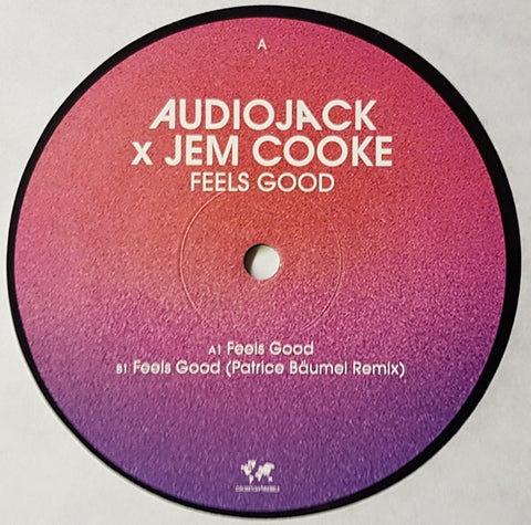 Audiojack x Jem Cooke – Feels Good - New 12" EP Record 2021 Crosstown Rebels UK Vinyl - House