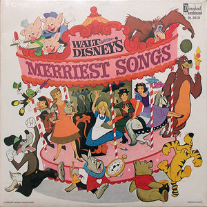 Various – Walt Disney's Merriest Songs - Mint- 1968 USA (Original Press) - Children's/Kids