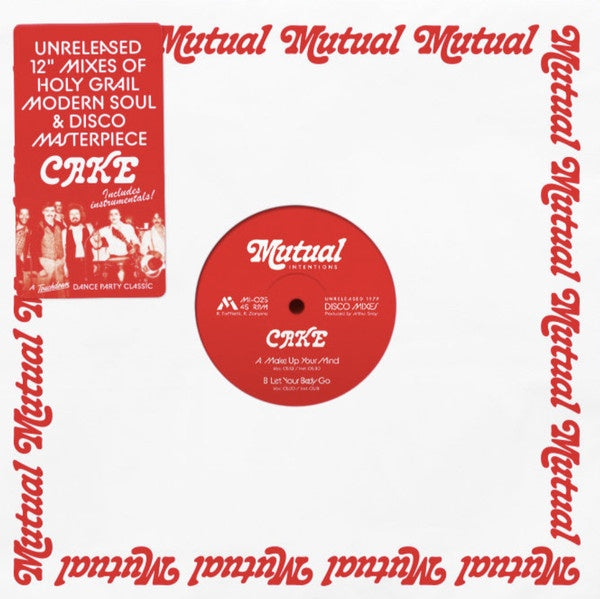 Cake – Make Up Your Mind / Let Your Body Go (1979) - New EP Record 2021 Mutual Intentions Europe Import Vinyl - Disco / Soul / Funk - Shuga Records