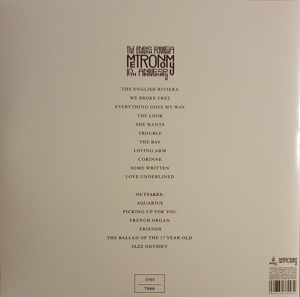 Metronomy ‎– The English Riviera (2011) - Because Music Europe Import 180 gram Vinyl & Numbered - Alternative Rock / Synth-pop / Indie Rock - Shuga Records