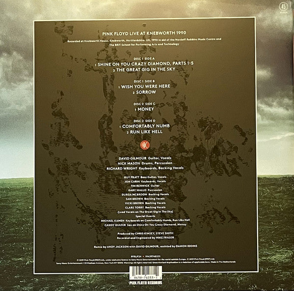 Pink Floyd ‎– Live At Knebworth 1990 - New 2 LP Record 2021 Europe Import 180 gram Vinyl & Booklet - Classic Rock - Shuga Records
