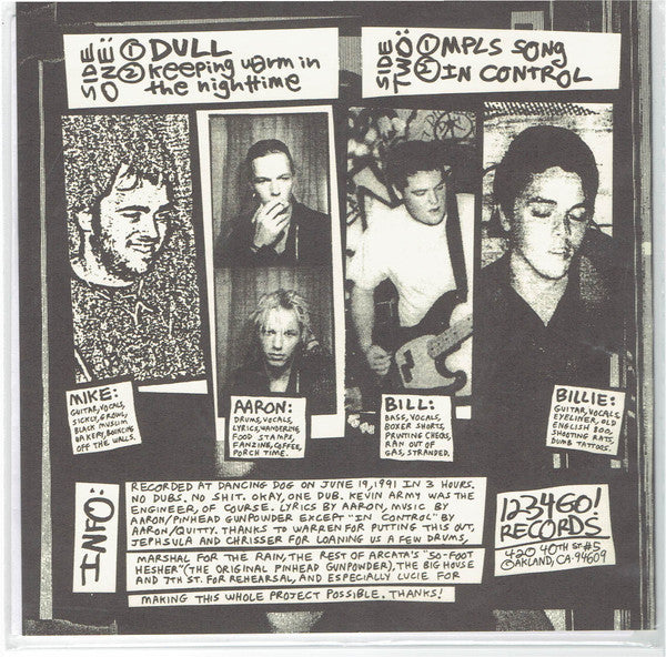 Pinhead Gunpowder ‎– Trundle & Spring E.P. (1991) - New 7" EP Record 2021 USA 1-2-3-4 Go! White Vinyl - Punk - Shuga Records