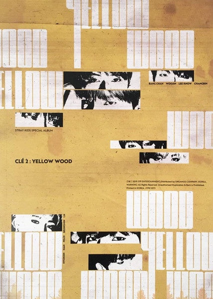 Stray Kids – Clé 2 : Yellow Wood (Clé 2 Ver.)- New CD 2019 JYP Entertainment South Korea Album, Photobook, 3 QR Photocards - K-pop / Trance - Shuga Records