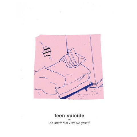 Teen Suicide - DC Snuff Film / Waste Yrself (2015) - New LP Record 2021 Run For Cover Pink & Blue Split Vinyl - Indie Rock / Lo-Fi / Noise Pop