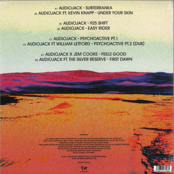 Audiojack ‎– Surface Tension - New 2 LP Record 2021 Crosstown Rebels UK Import Vinyl - Electronic / Techno / Tech House - Shuga Records