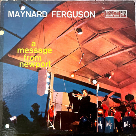Maynard Ferguson – A Message From Newport - VG+ LP Record 1958 Roulette USA Mono Vinyl - Jazz / Big Band