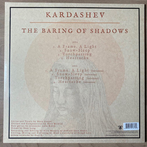 Kardashev ‎– The Baring Of Shadows - New EP Record 2021 Metal Blade USA Peach Marbled Vinyl &Download - Deathcore / Death Metal / Shoegaze - Shuga Records