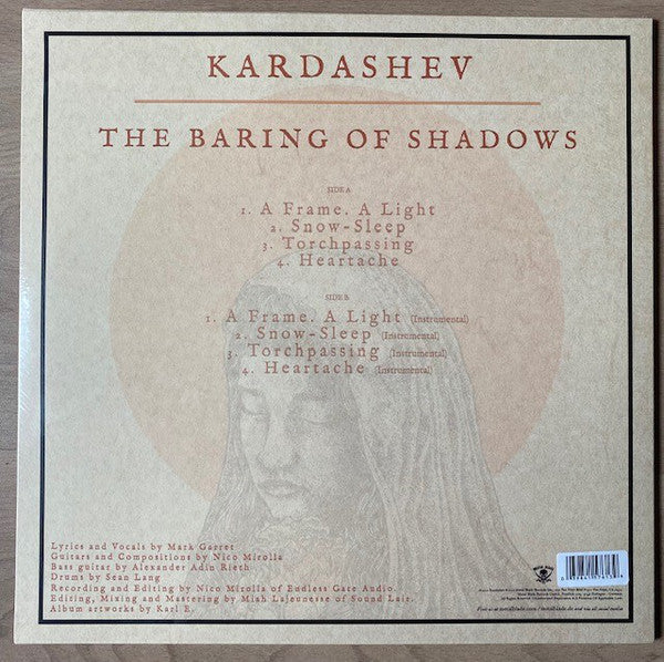 Kardashev ‎– The Baring Of Shadows - New EP Record 2021 Metal Blade USA Peach Marbled Vinyl &Download - Deathcore / Death Metal / Shoegaze