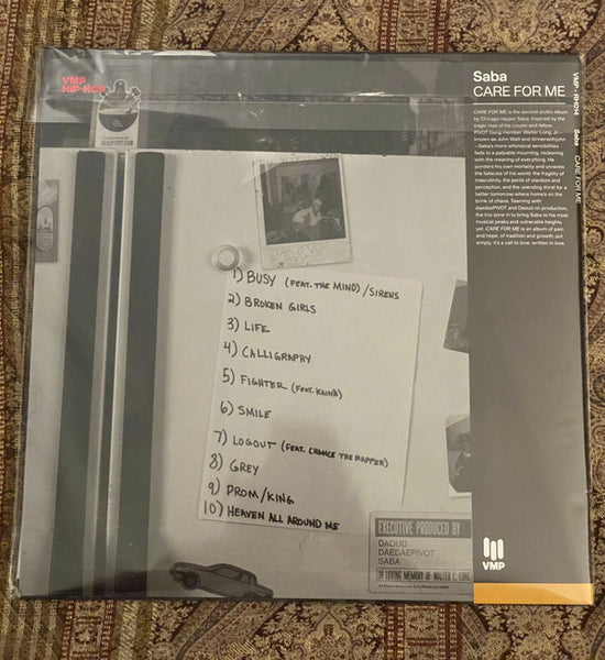 Saba ‎– Care For Me (2018) - New LP Record 2021 Vinyl Me, Please. Grey 180 gram Vinyl - Hip Hop